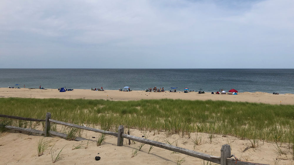 Dunes and the Atlantic shoreline at Coast Guard Beach in Truro