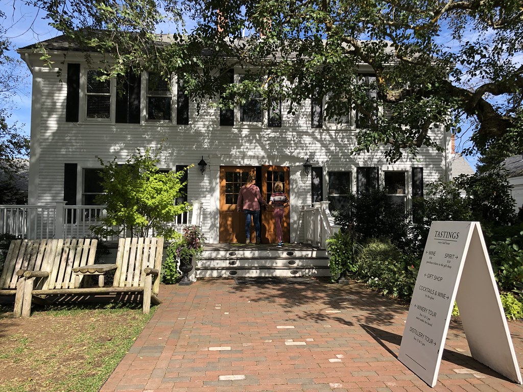 The visitor entrance at Truro Vineyards, photographed in October 2019