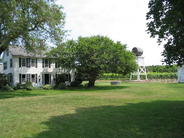 The store and grounds at Truro Vineyards in North Truro